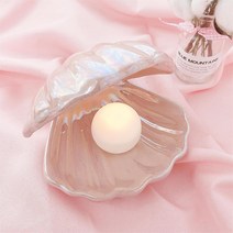 조개 트레이 무드 수유등, 화이트