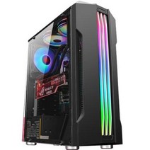 컴퓨터 수냉식 본체 특이한 PC 케이스 BJ 유튜버 다나와 조립 게이밍 LA-000031498, 01 사파리 블랙 3.0