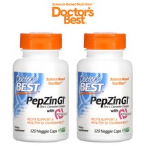 닥터스베스트 PepZin 펩진 GI 베지캡슐 120정 X 2병 아연 Zinc 징크