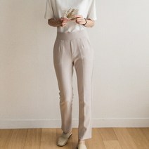 그녀의 신발 (빠른배송)컴피밴딩 메이트 슬랙스 아이보리 베이지