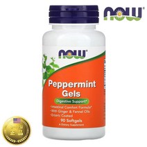 나우푸드 페퍼민트 겔 젤 오일 90 소프트 젤 생강 펜넬 오일 함유, 1개, 기본