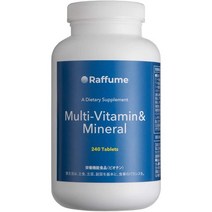 서플리먼트 RAFFUME 멀티 비타민 미네랄 240 알갱이 사프리 [더글라스 실험실 UPX 프라이빗 브랜드] B08N, One Size, One Color