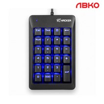 ABKO HACKER K523 기계식 축교환 LED 키패드