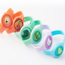 유아 모기 기피제 팔찌 모기 퇴치 팔찌 LED 시계 랜덤