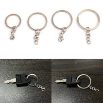 넙적 포카 홀더 차키 키링 증사 증명사진 포토 카드 스마트키 액자 자동차 번호판 차번호 열쇠 부자재 재료 연결 고리 악세사리 만들기 링 네임택 가방 악세서리 체인 4종, 35mm