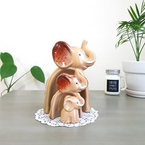 대진무역 인테리어소품 동물모형장식품 집들이선물 부엉이장식 동물소품, 코끼리3P
