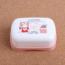 [인리빙]러브래빗 비누케이스 / 비누받침대, 단품