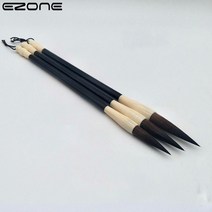 필방 서예 용품 1pcs 보라색 토끼 머리 브러시 펜 나무 극 작은 일반 스크립트 쓰기, s