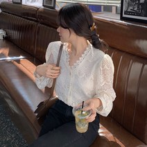 코코블랑 로에르 웨이브블라우스