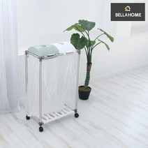 [벨라홈] 네오 스윙 재활용 분리수거함 2단CN8740, 없음