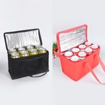 예쁜 휴대용 보냉가방 미니 아이스백 보냉백 냉장가방, 레드