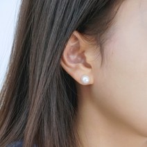 14K 담수 진주 귀걸이 8mm 양식 금침 골드 악세사리