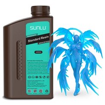 미국발송 SUNLU 3D 프린터 수지 LCD DLP SLA 용 1kg 고속 경화 표준 3, 2kg그레이