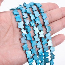 코너비드 8x11mm 염색 쉘 비즈 DIY 목걸이 팔찌 귀걸이 다양한 색상의 진주 구슬 나비 모양, [01] About 8X11mm, [09] 9.Horizontal hole