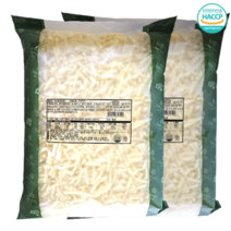 원데이샵 자연치즈 2.5kg 피자 토핑 치즈 고급 피자치즈 가정용 업소용 모짜렐라치즈, 2봉