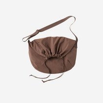 유니클로 U 드로우스트링 숄더백 브라운 Uniqlo Drawstring Shoulder Bag Brown