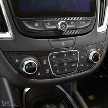 JS automotive 쉐보레 더뉴말리부 센터페시아 공조기 네비게이션 패널 카본 데칼 스티커, 펄블루