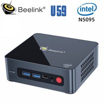 beelink u59 windows mini pc intel th gen n5095 ddr4 6gb 5 2gb ssd dual wifi bt 000m win 데스크탑 미니 컴, n5105용 u59, 16GB 512GB, 유럽 ​​연합