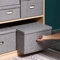 클라씨 초대형 용량 패브릭 리빙박스 언더베드 부직포 수납함 겨울옷 인형 장난감 정리함 이불보관 바구니함, M, 베이지