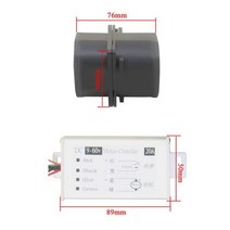 건축자재 3.2A/4A 12V 산요 전기 터빈 자동 자동차 터보 과급기 부스트 흡기 팬용 원형 고출력 차저, [02] B-4A