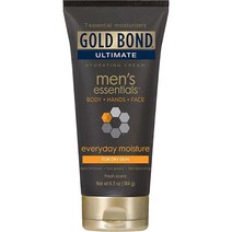 Gold Bond Ultimate 남성용 에센셜 하이드레이팅 크림 184.3g6.5온스 2개 팩 USA 미국