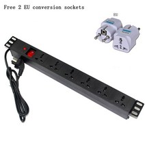 iot 멀티탭 와이파이 PDU 6 콘센트 금속 전원 스트립 서지 보호기 250V 10A 2500W with1.8M 연장 코드 19, 01 110-250 볼트_01 6, 01 EU