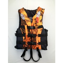 남녀공용조끼 재러스트 선박용 낚시 구명조끼 빅 부력조끼 전업 수영 스노클링 베스트 휴대 3017439057, 오렌지 카모