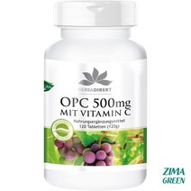 독일 포도씨추출물 grape 프로안토시아니딘 OPC 폴리페놀 비타민C 120정 HERBAD, 상품선택