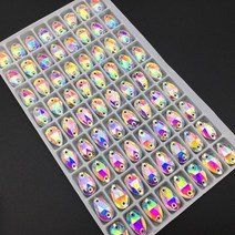 모든 크기 눈물 방울 유리 모조 다이아몬드에 바느질 배 크리스탈 ab 색상 플랫 백 돌, 7x12mm 20pcs, 20개