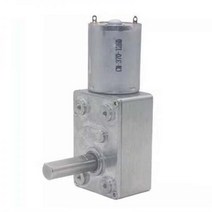 저속 모터 감속기 소형 진동 웜 터보 기어 전기 금속 하이 토크 자동 잠금 기어박스, 10 RPM, 12V