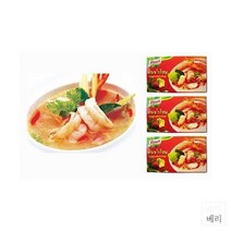 Thai Knorr Tom Yum Seasoning Cubes 타이 크노르 똠양 시즈닝 큐브 육수 페이스트 24g 3팩