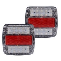 1pcs 12V LED 표시 등 중지 후면 테일 역방향 표시 등 번호판 램프 트럭 트레일러 방수, 한개옵션0