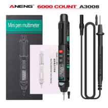 검전기펜ANENG-멀티 미터 디지털 멀티 전류전압측정 A3007/A3008 자동 센서 펜 6000 카운트 전압, CHINA, A3008