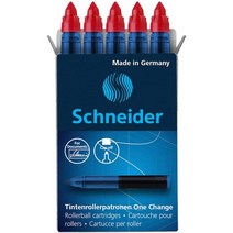 일본직발송 3. 슈나이더 (SCHNEIDER) 슈나이더 SCHNEIDER 롤러 볼펜 원 체인지 잉크 카트리지 1 상자 5 병, ONE SIZE_One Color, ONE SIZE_One Color, One Color