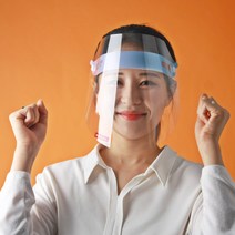 (국산) 비말차단 마스크와이더 특허받은 페이스쉴드 투명마스크 안면보호 방역 썬캡형, 핑크 (펭귄 패턴)