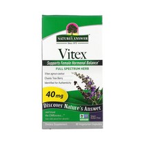 네이쳐스앤서 바이텍스 아그너스-카스터스 체스트베리 40mg 베지 캡슐 90정 1통, 1개, 기본