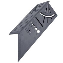 3D 3d 펜새로운 도착 목공 게이지 눈금자 3D 연귀 측정 사각형 측정 도구 45도 및 90도 목수 연필, 02 Black ruler
