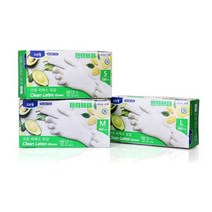 크린랩 크린 라텍스장갑 (대) 100매, 상세페이지 참조, 1
