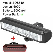 접이식 미니 초경량 자전거6000 루멘 자전거 Led 라이트 충전식 슈퍼 밝은 조명 전면 및 후면 8000mAh USB, 06 C Set