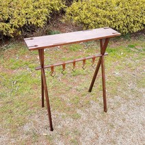 캠핑 우드 거치대 인디언 행어, 73x37x80cm