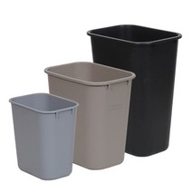 러버메이드 소프트휴지통(중) 27L, 검정, 1개