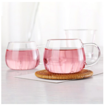 릴리 내열유리 티컵 170ml, 무색, 4개입