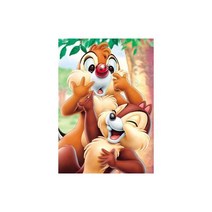 다이아몬드 페인팅 만화 초상화 풀 라운드 모자이크 자수 크로스 스티치 아트 방 DIY 장식, 30x40cm, Chip n Dale