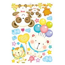 일음쇼핑^^*m조인컴퍼니 요모조모 동물나라 스티커 시리즈2 시트지 인테리어 포인트 용품 벽장식 문꾸미기 데코일medi^*^, ab*^*선택있슴귀여운유치원어린이 FDT-2011