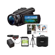 소니 FDR-AX700 4K HDR Handycam 캠코더 Content Creator Bundle