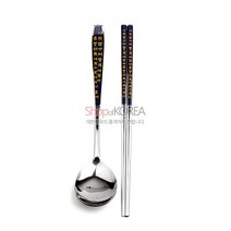 전통수저 훈민 1p세트- 청색 외국인선물한국기념품