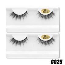 쌍 3D 밍크 속눈썹 자연 인조 실 메이크업 극적인 도매 연장 드레싱 테이블, 2pairs-G025