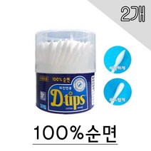 디팁스 순면 회전면봉 130p, 2개