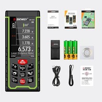레이저거리측정기 스마트 레이저 양방향 줄자 거리 측정기 sndway 2.4 인치 컬러 디스플레이 디지털 50m 70m 100m 지하철 전자 sw-s50