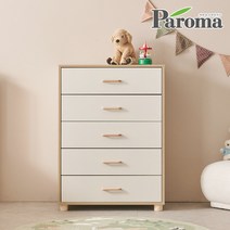 파로마 멜로우 베이비장 800 5단서랍장 키즈서랍장, 발통형